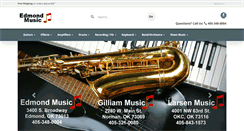 Desktop Screenshot of edmondmusicinc.com